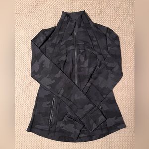 Lululemon Define Jacket Nulu Black Camo Size 8